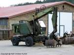 Fortschritt T 174-2 - Mobilbagger/Mobilkran aus dem VEB Weimar-Werk, DDR, Kombinat Fortschritt - fotografiert am 26.03.2011 im Land Brandenburg - Copyright @ Ralf Christian Kunkel 

