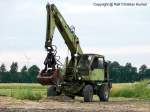 Fortschritt T 174-2 - DER DDR-Bagger aus Weimar, in der Version mit Abst�tzung und einer Tragf�higkeit von 2,5 Tonnen - fotografiert am 14.06.2009 im Landkreis Dahme Spreewald - Copyright @ Ralf