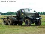KrAZ-255 als Tr�gerfahrzeug f�r Faltkoffer - NVA - fotografiert zum Milit�rfahrzeug-Treffen am Flugplatzmuseum Cottbus am 20.07.2008 - Copyright @ Ralf Christian Kunkel   