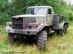 KrAZ 255 B1 als Tr�gerfahrzeug f�r das Bugsierboot BMK-T - NVA - fotografiert am 07.08.2010 zum Milit�rtreffen im Zeithainer Lustlager - Copyright @ Ralf Christian Kunkel 