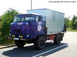 IFA L 60 1218 4x4 mit Kofferaufbau, Teilnehmerfahrzeug bei der Rallye Dresden-Breslau - fotografiert am 29.06.2008 auf einer Rastst�tte an der A13 - Copyright @ Ralf Christian Kunkel