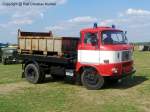 IFA W 50 L/KC 30 LKW mit Rollcontainer - Feuerwehr, DDR - fotografiert am 16.07.2011 zum 11.