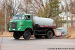IFA W 50 LA/F - F�kalienfahrzeug mit Pumpe, Allradantrieb, VEB IFA-Automobilwerk Ludwigsfelde, DDR - fotografiert am 17.02.2012 im Land Brandenburg - Copyright @ Ralf Christian Kunkel