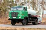 IFA W 50 LA/F - F�kalienfahrzeug mit Pumpe, Allradantrieb, VEB IFA-Automobilwerk Ludwigsfelde, DDR - fotografiert am 17.02.2012 im Land Brandenburg - Copyright @ Ralf Christian Kunkel
