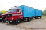 IFA W 50 L/MK Möbelkofferzug - Hersteller (Fahrgestell): VEB IFA-Automobilwerk Ludwigsfelde , DDR - fotografiert zum Oldtimer-Treffen am Nutzfahrzeugmuseum Hartmannsdorf am 01.05.2014 - Copyright
