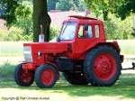 Belarus MTZ-80 (= MTS-80) - Traktor, Schlepper - Hersteller: Minsker Traktorenwerk, Wei�russland - fotografiert am 03.06.2011 im Land Brandenburg - Copyright @ Ralf Christian Kunkel 


