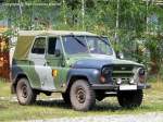 UAZ 469 B - K�belwagen, sowjetischer Gel�ndewagen, NVA, Flecktarn - fotografiert zum Milit�rfahrzeug-Treffen in Kummersdorf-Gut am 04.07.2009 - Copyright @ Ralf Christian Kunkel 