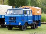 IFA W 50 L/BTP Bautruppfahrzeug Post mit langem Fahrerhaus und kurzer Pritsche - fotografiert am 05.09.2009 zum Ostmobil Meeting Magdeburg (OMMMA 2009) im Elbauenpark/ Magdeburg - Copyright @ Ralf